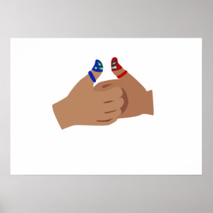 Affiche Guerre Luchadores de pouce