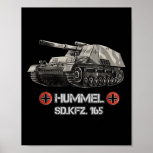 Affiche Guerre Mondiale 2 Artillerie allemande auto-propul
