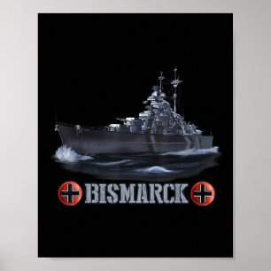 Affiche Guerre mondiale 2 Bataillon allemand Bismarck