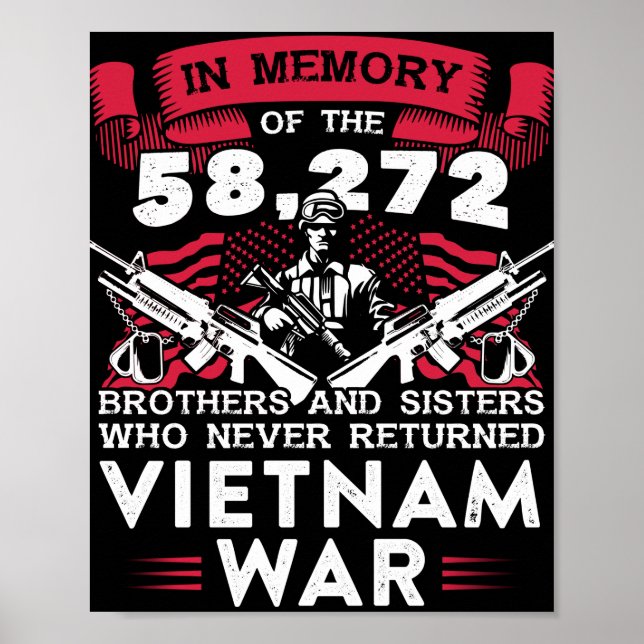 Affiche Guerre Viêt-Nam En Mémoire Qui N'Est Jamais Retour (Devant)