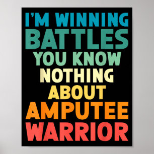 Affiche Guerrier Ampu Jambe Ampu Bras Ampu Amputation de l