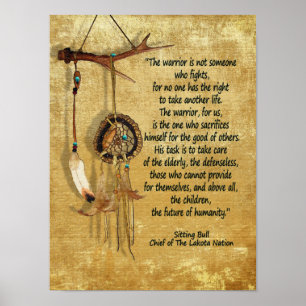 Affiche Guerrier citation Dream-Catcher motivation