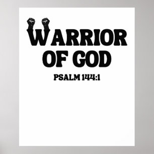 Affiche Guerrier de Dieu - Psaume 144:1
