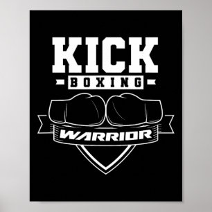 Affiche Guerrier de kickboxing Kickbox Kickboxer Kick Boxi