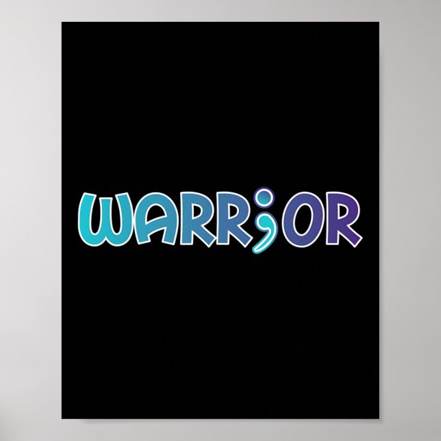 Affiche Guerrier de la dépression anti-suicide Anxiété sen (Devant)