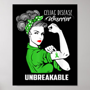 Affiche Guerrier de la maladie coeliaque Conscience des ch