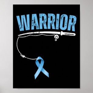 Affiche Guerrier de la pêche Cancer de la prostate Pêcheur