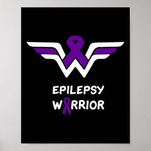 Affiche Guerrier de la sensibilisation à l'épilepsie Survi