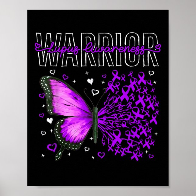 Affiche Guerrier de la sensibilisation au lupus Survivant  (Devant)
