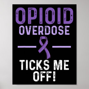 Affiche Guerrier de la sensibilisation au surdosage aux op