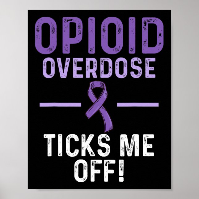 Affiche Guerrier de la sensibilisation au surdosage aux op (Devant)