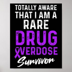 Affiche Guerrier de la sensibilisation au surdosage de dro