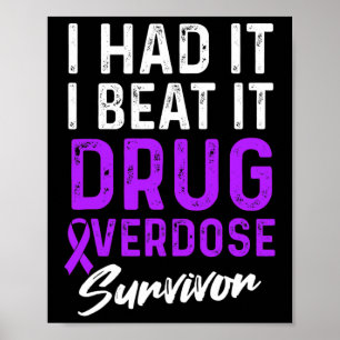 Affiche Guerrier de la sensibilisation au surdosage de dro
