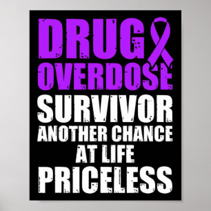 Affiche Guerrier de la sensibilisation au surdosage de dro