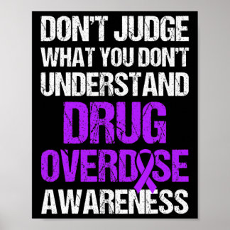 Affiche Guerrier de la sensibilisation au surdosage de dro