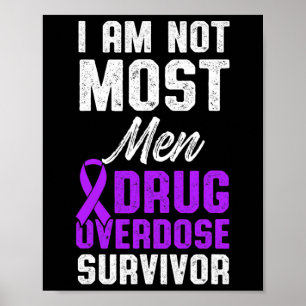 Affiche Guerrier de la sensibilisation au surdosage de dro