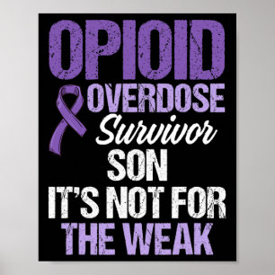 Affiche Guerrier de la sensibilisation au surdosage d'opio