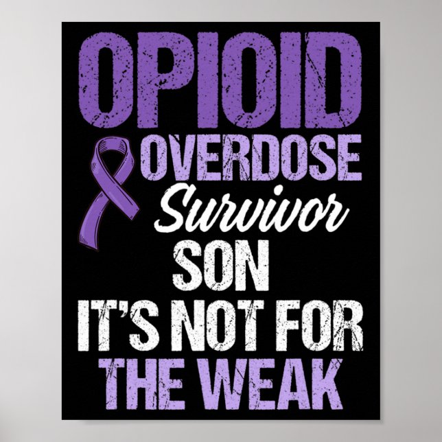 Affiche Guerrier de la sensibilisation au surdosage d'opio (Devant)