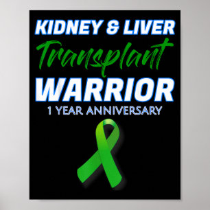 Affiche Guerrier de l'anniversaire d'une transplantation d