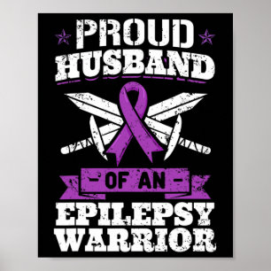 Affiche Guerrier de l'épilepsie Husbynd Trouble de crise é