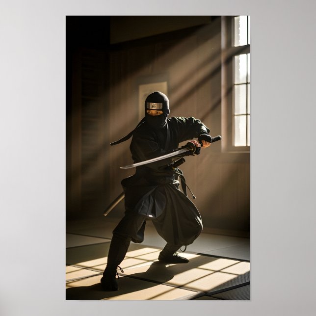Affiche Guerrier de l'ombre Ninja Japonais (Devant)