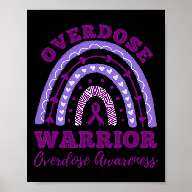 Affiche Guerrier de l'Overdose Arc-en-ciel de sensibilisat (Devant)