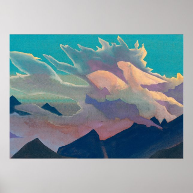 Affiche Guerrier de lumière, 1933 par Nicholas Roerich (Devant)