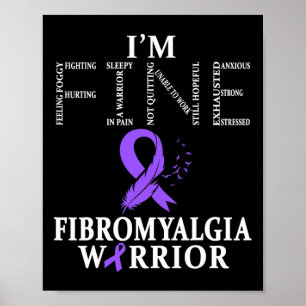 Affiche Guerrier de sensibilisation à la fibromyalgie Sout