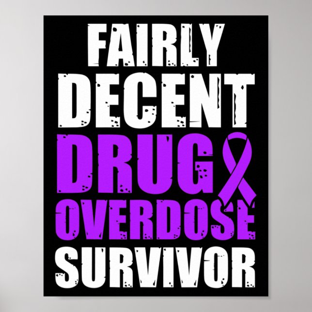 Affiche Guerrier de sensibilisation à la surdose de drogue (Devant)