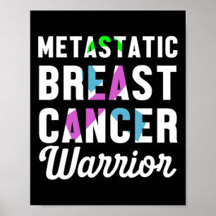 Affiche Guerrier de sensibilisation au cancer du sein méta