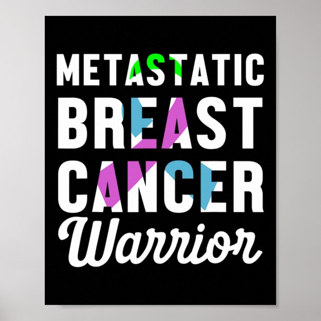 Affiche Guerrier de sensibilisation au cancer du sein méta (Devant)