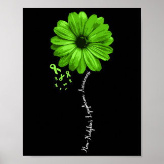 Affiche Guerrier de sensibilisation au lymphome de non-hod