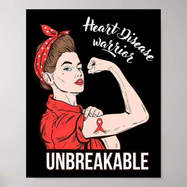 Affiche Guerrier de sensibilisation aux maladies cardiaque (Devant)
