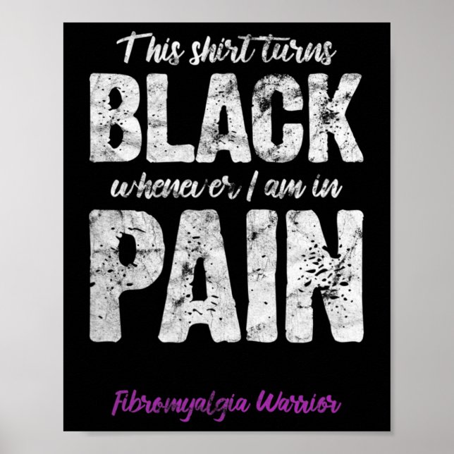 Affiche Guerrier Douleur chronique Fibro Sensibilisation d (Devant)
