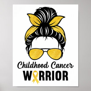 Affiche Guerrier du cancer de l'enfance En septembre nous