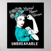 Guerrier du cancer du col utérin Cadeau de sensibi