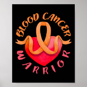 Affiche Guerrier du cancer du sang Lymphome Sensibilisatio