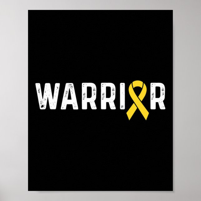 Affiche Guerrier du Ruban de Sensibilisation au Cancer de  (Devant)
