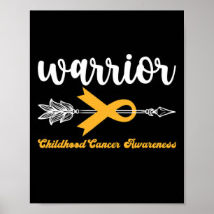 Affiche Guerrier Enfance Cancer Sensibilisation Soutien fo