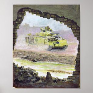 Affiche Guerrier Irak de désert