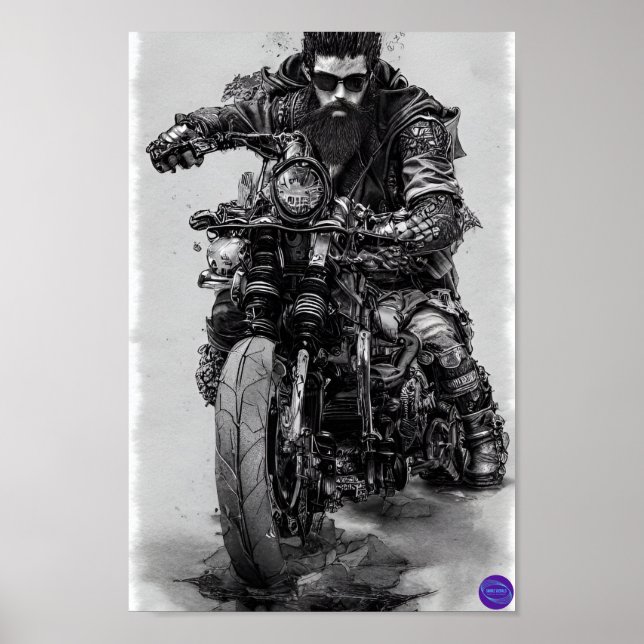 AFFICHE GUERRIER ROUTIER 3 (Devant)