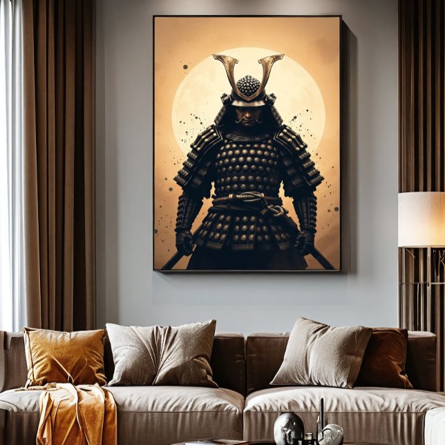 Affiche Guerrier samouraï épique Armure japonaise (Créateur téléchargé)