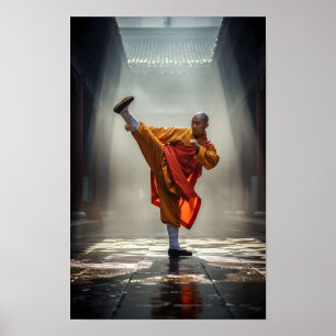 Affiche Guerrier Shaolin Kung Fu