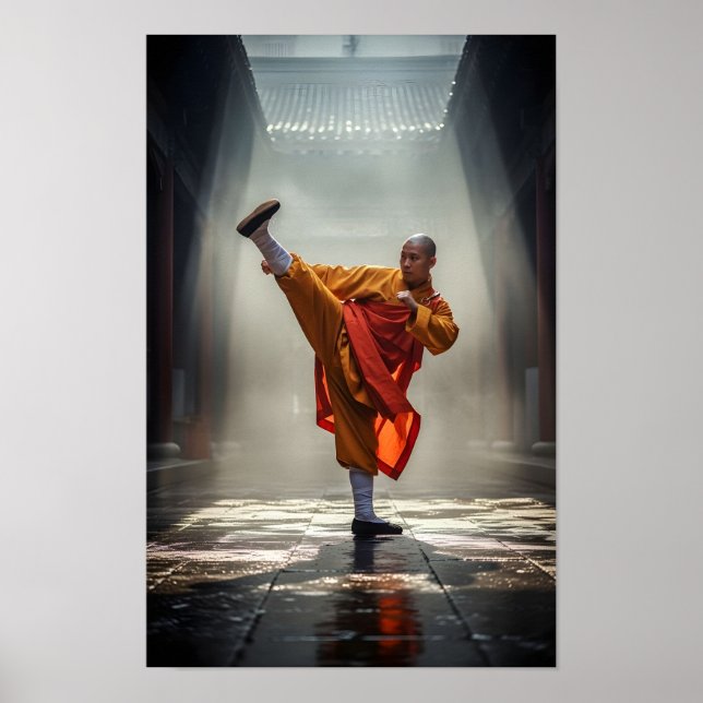 Affiche Guerrier Shaolin Kung Fu (Devant)