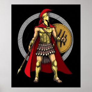 Affiche Guerrier spartiate