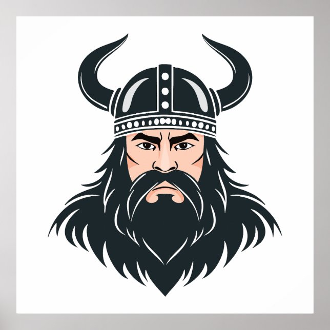 Affiche guerrier viking (Devant)