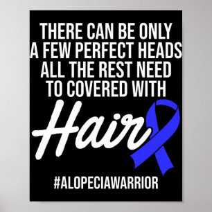 Affiche Guerrière de la perte de cheveux pour la sensibili