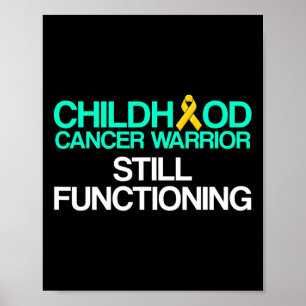 Affiche Guerrière de soutien aux survivants du cancer de l