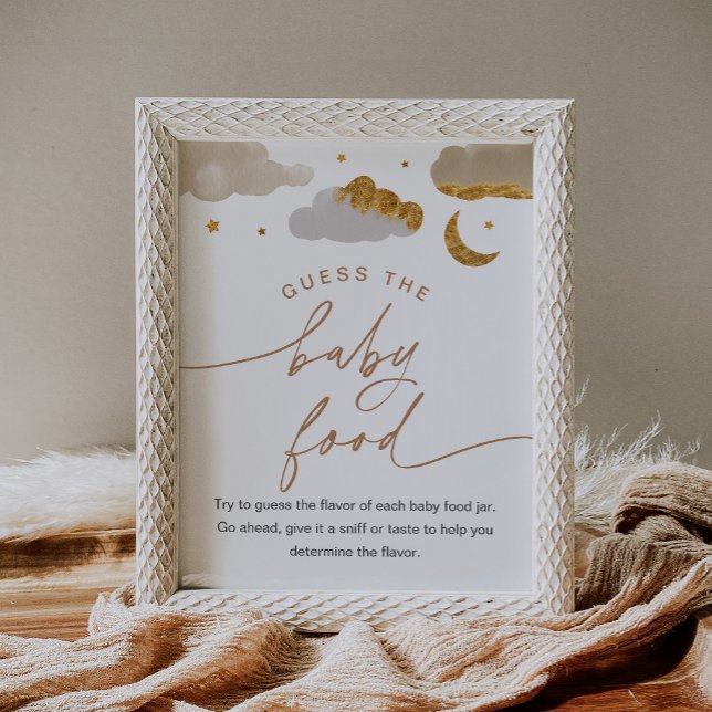 Affiche Guess Baby Food Twinkle Baby shower étoile Signal (Créateur téléchargé)