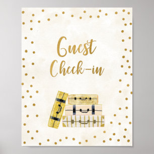 Affiche Guest check-in Bridal Shower Sign